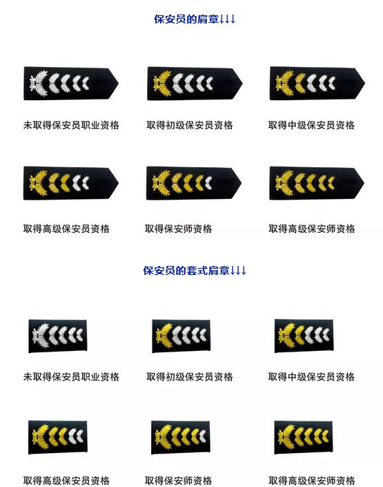 保安肩章 保安肩章